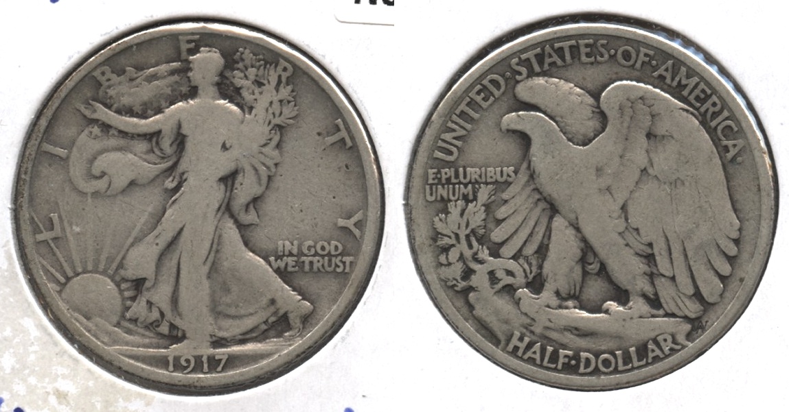 1917 Walking Liberty Half Dollar VG-8 #b