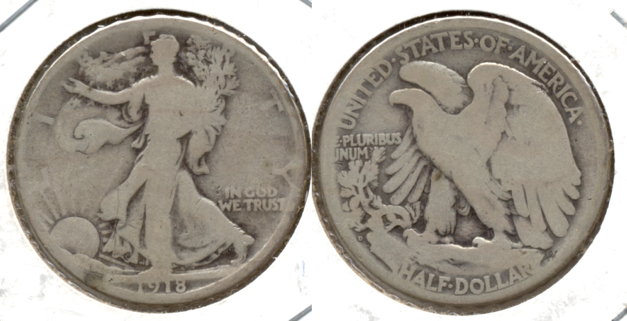 1918-D Walking Liberty Half Dollar Good-4