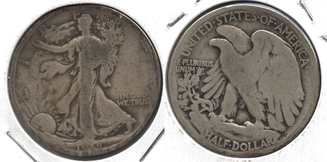 1918-S Walking Liberty Half Dollar Good-4 #al