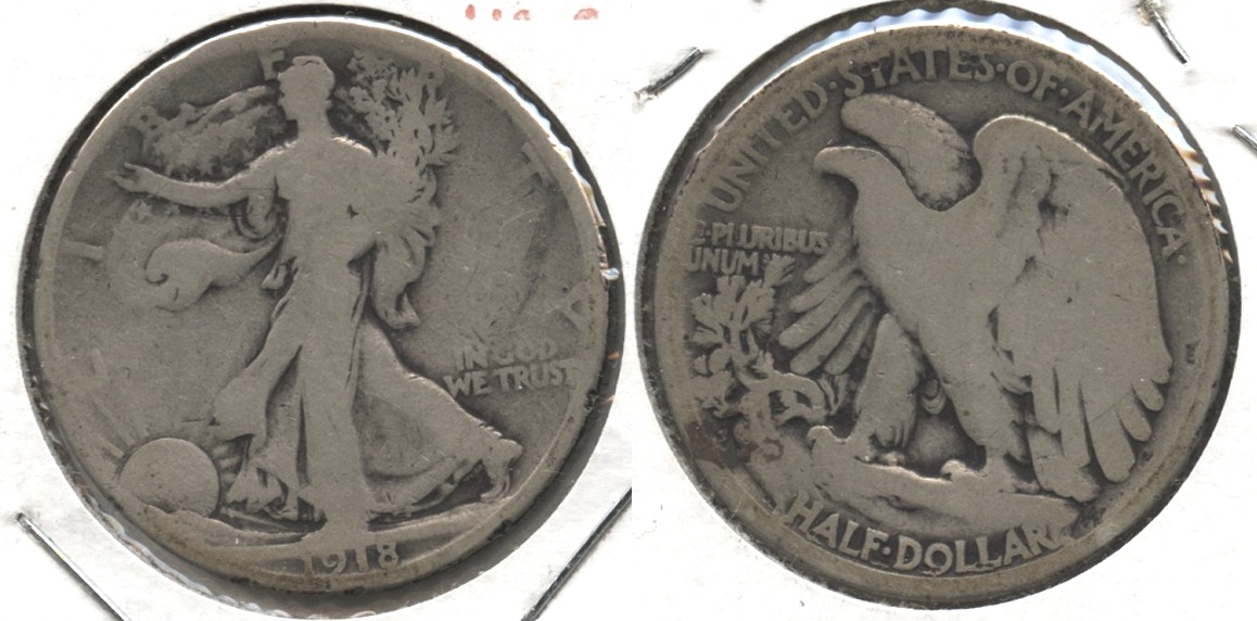 1918-S Walking Liberty Half Dollar Good-4 #ar