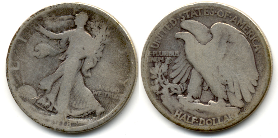 1918-S Walking Liberty Half Dollar Good-4 j