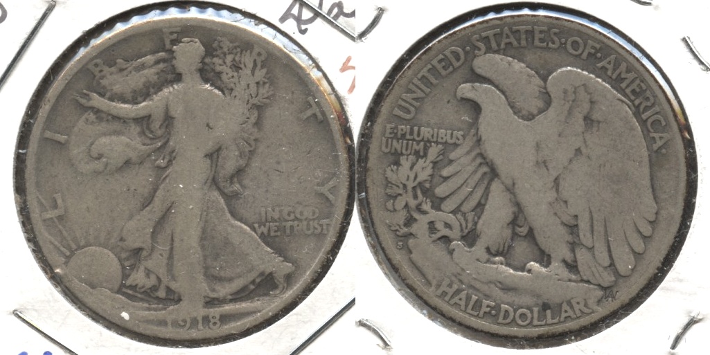 1918-S Walking Liberty Half Dollar Good-6