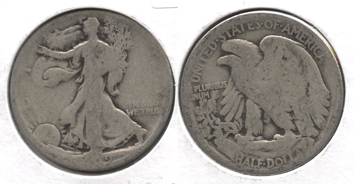 1919-D Walking Liberty Half Dollar AG-3 #g