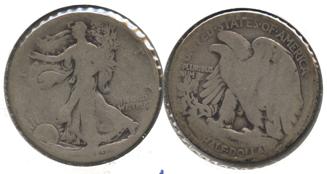 1919-D Walking Liberty Half Dollar AG-3 #h