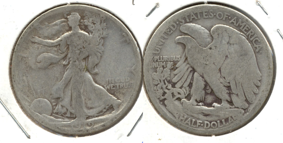 1919-D Walking Liberty Half Dollar Good-4 a
