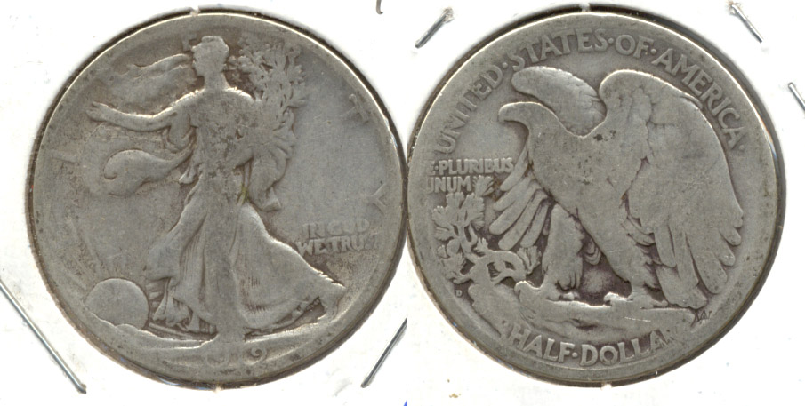 1919-D Walking Liberty Half Dollar Good-4 a