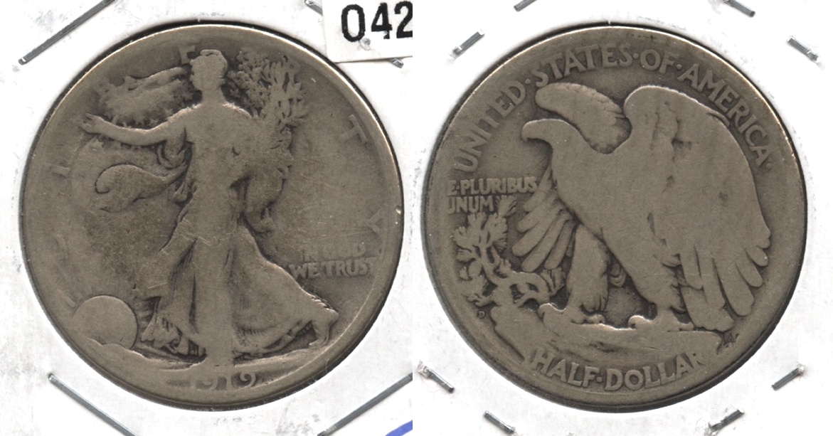 1919-D Walking Liberty Half Dollar Good-4 #g