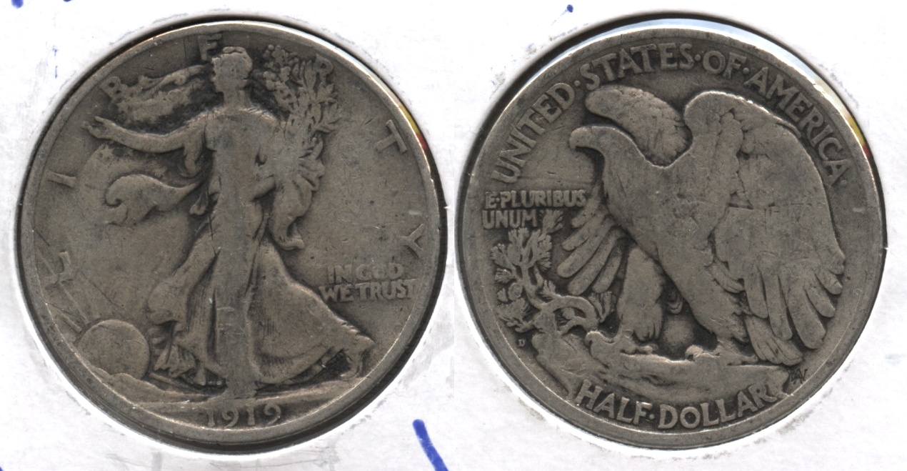 1919-D Walking Liberty Half Dollar Good-6