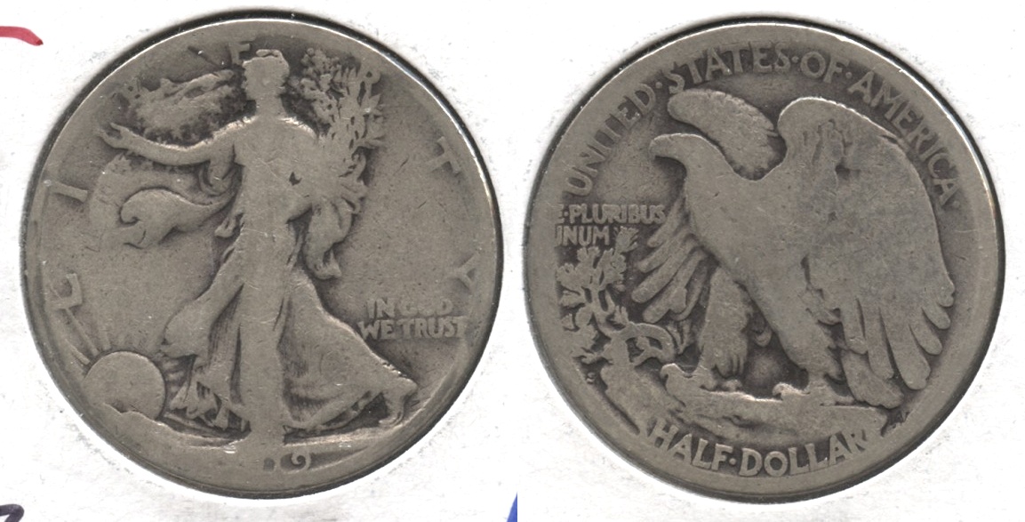 1919-S Walking Liberty Half Dollar AG-3 #l