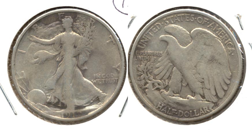 1919-S Walking Liberty Half Dollar Fine-12