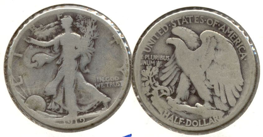1919-S Walking Liberty Half Dollar Good-4