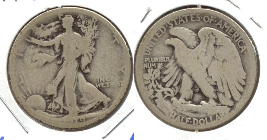 1919-S Walking Liberty Half Dollar Good-4 c