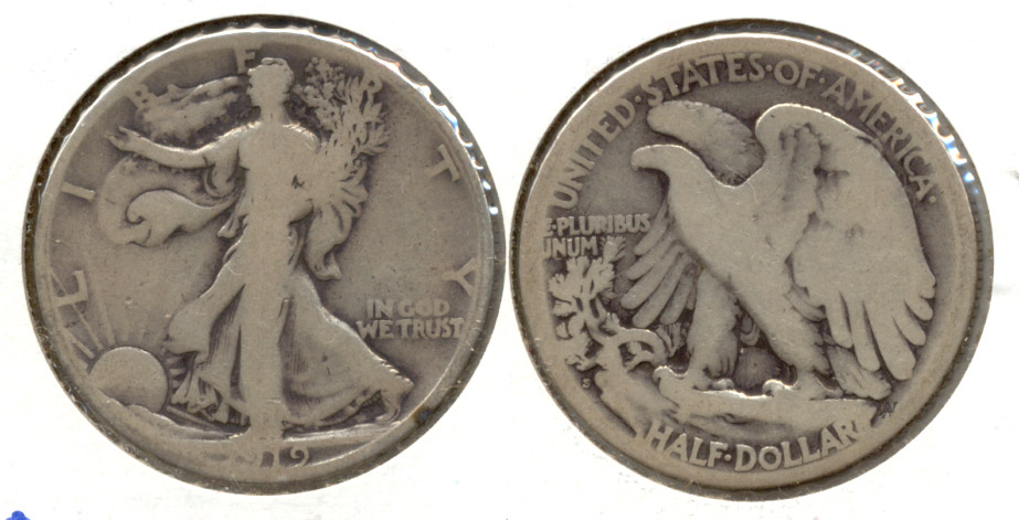 1919-S Walking Liberty Half Dollar Good-4 d
