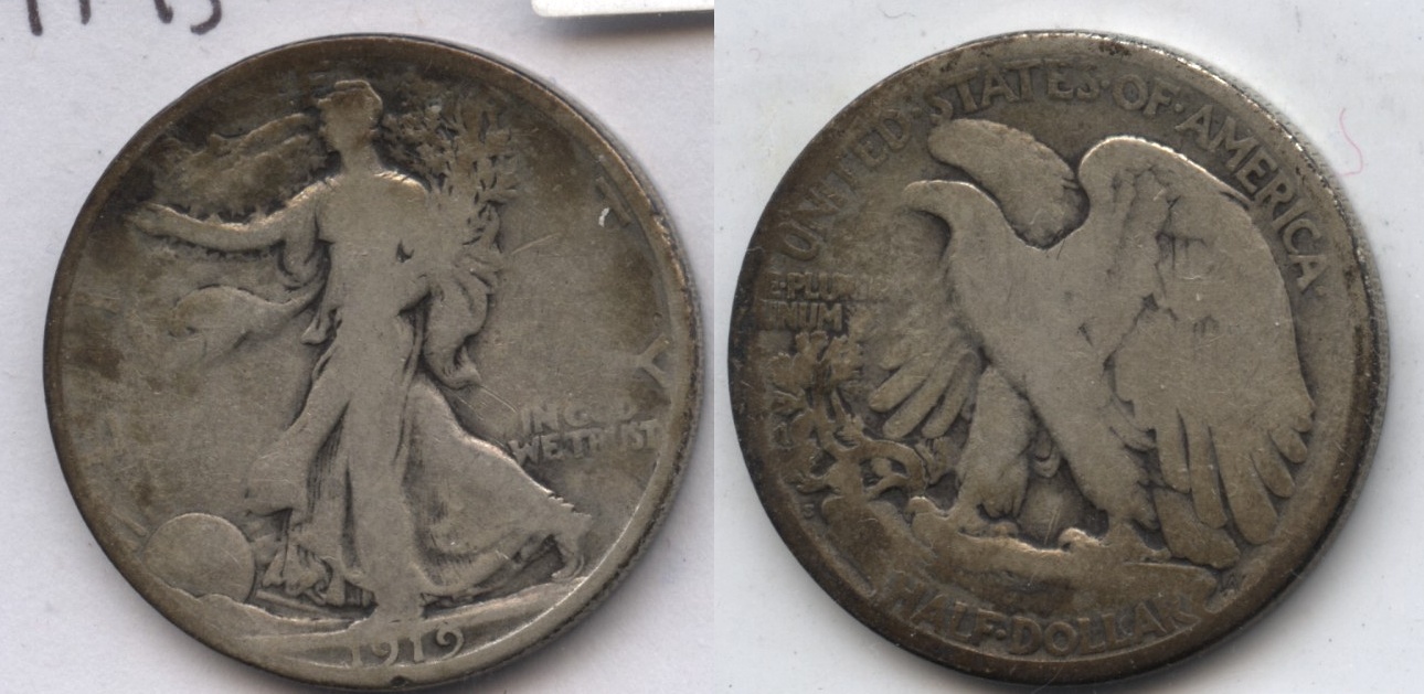 1919-S Walking Liberty Half Dollar Good-4 #m