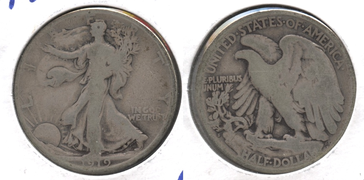 1919-S Walking Liberty Half Dollar Good-4 #q