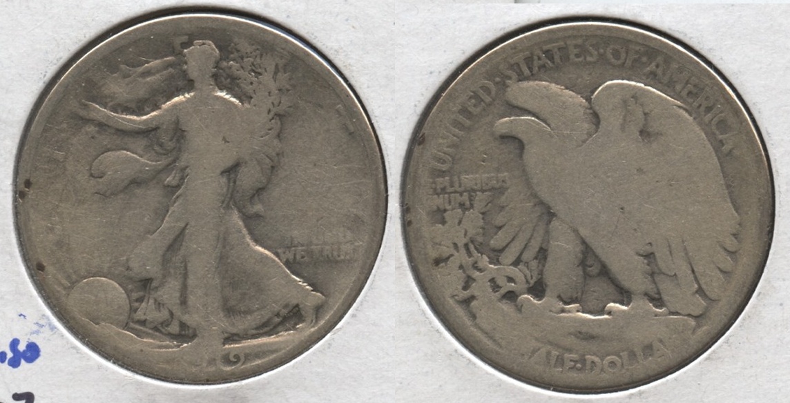 1919 Walking Liberty Half Dollar AG-3 #d