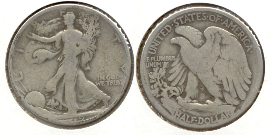 1919 Walking Liberty Half Dollar Good-4 a