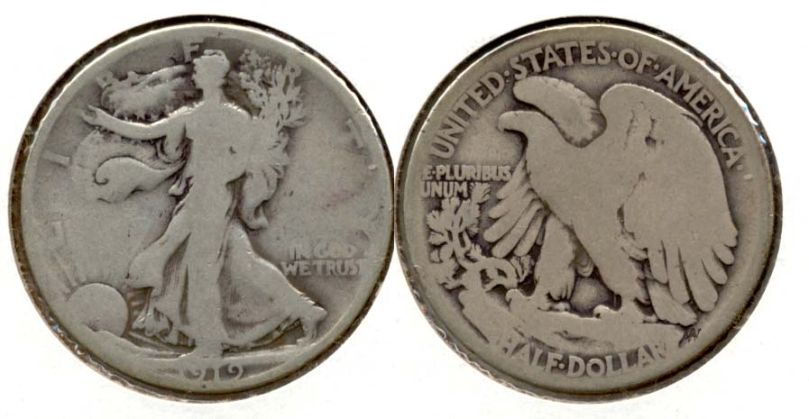 1919 Walking Liberty Half Dollar Good-4 c