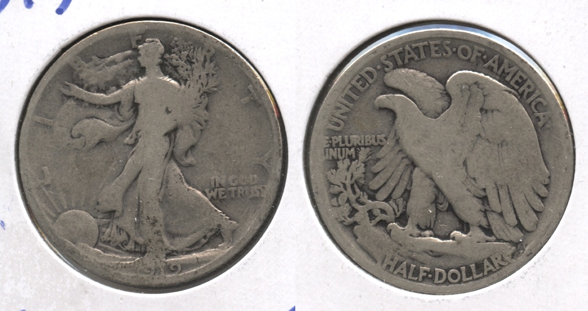 1919 Walking Liberty Half Dollar Good-4 #o