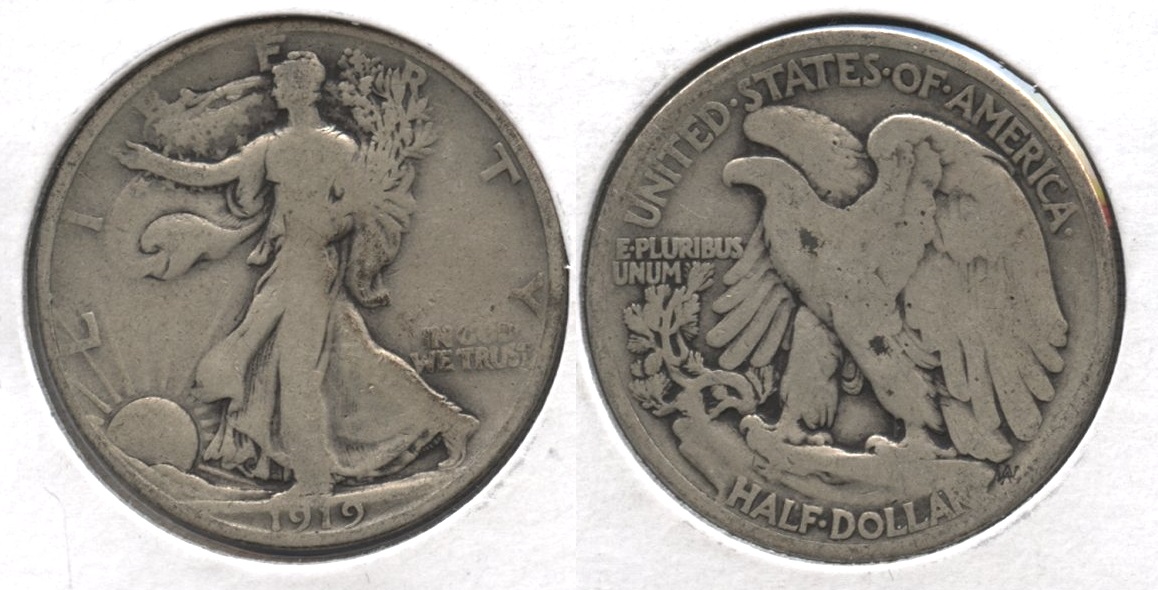 1919 Walking Liberty Half Dollar Good-4 #s