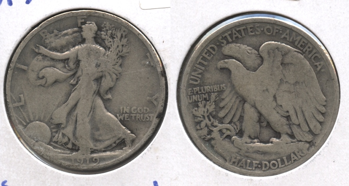 1919 Walking Liberty Half Dollar VG-8 #e