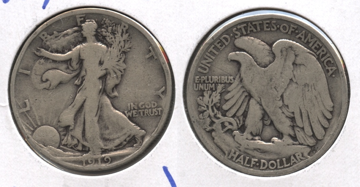 1919 Walking Liberty Half Dollar VG-8 #n