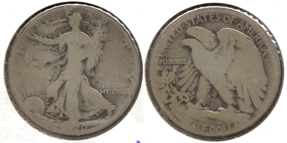 1920-D Walking Liberty Half Dollar AG-3