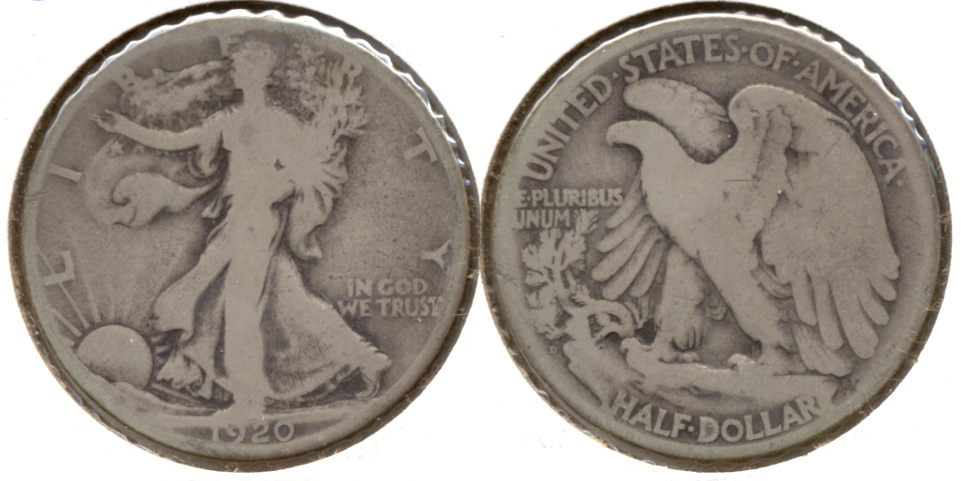 1920-D Walking Liberty Half Dollar Good-4 a