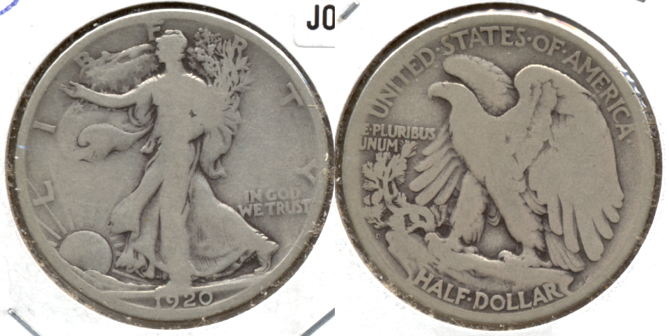 1920-D Walking Liberty Half Dollar Good-4 b