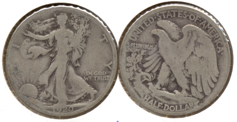 1920-S Walking Liberty Half Dollar Good-4 b