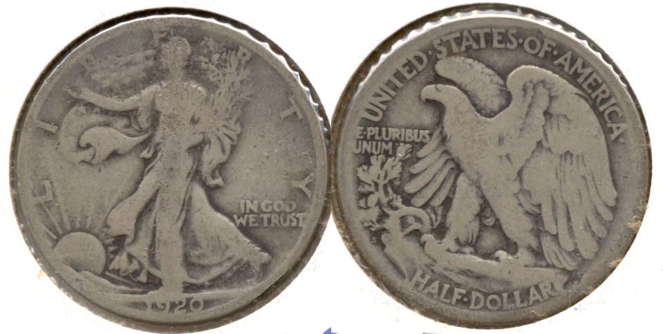1920-S Walking Liberty Half Dollar Good-4 d