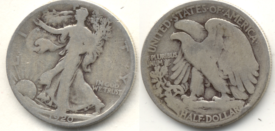 1920-S Walking Liberty Half Dollar Good-4 h