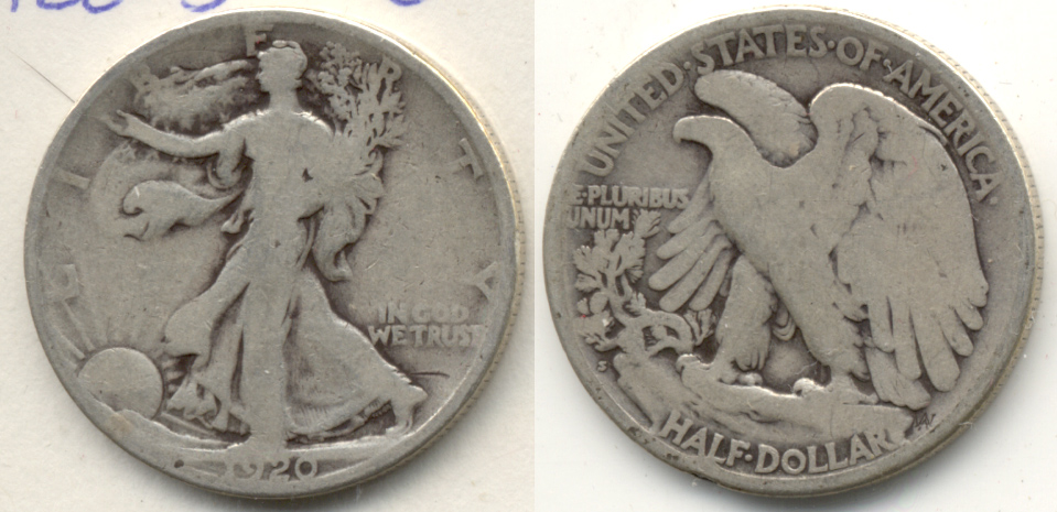 1920-S Walking Liberty Half Dollar Good-4 j