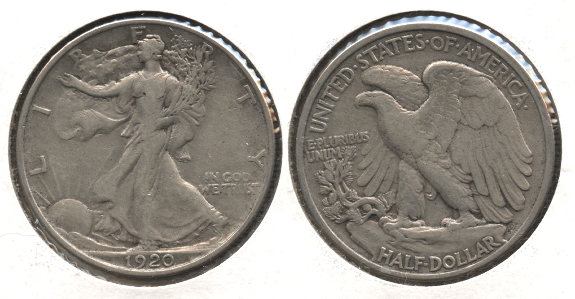 1920 Walking Liberty Half Dollar Fine-15