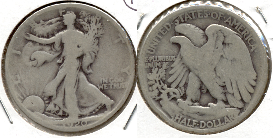 1920 Walking Liberty Half Dollar Good-4 c