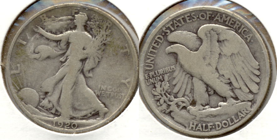 1920 Walking Liberty Half Dollar Good-4 e