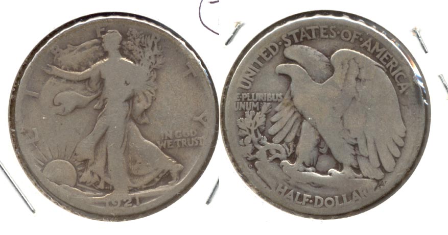 1921-D Walking Liberty Half Dollar Good-6