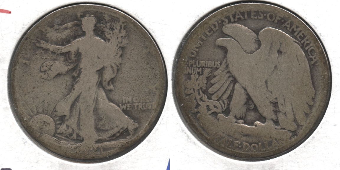 1921-S Walking Liberty Half Dollar AG-3 #f