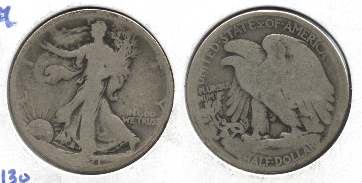 1921 Walking Liberty Half Dollar AG-3 #d