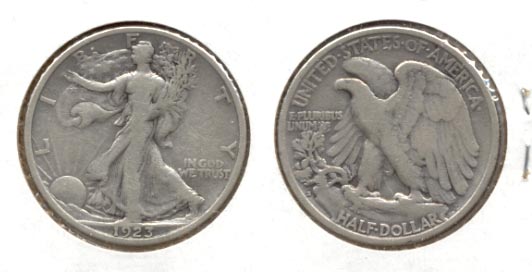 1923-S Walking Liberty Half Dollar Fine-12