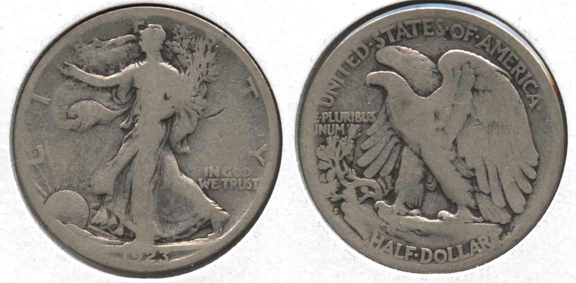 1923-S Walking Liberty Half Dollar Good-4 #f