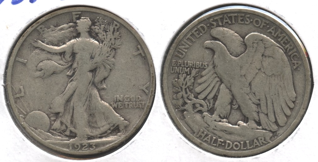 1923-S Walking Liberty Half Dollar VG-10