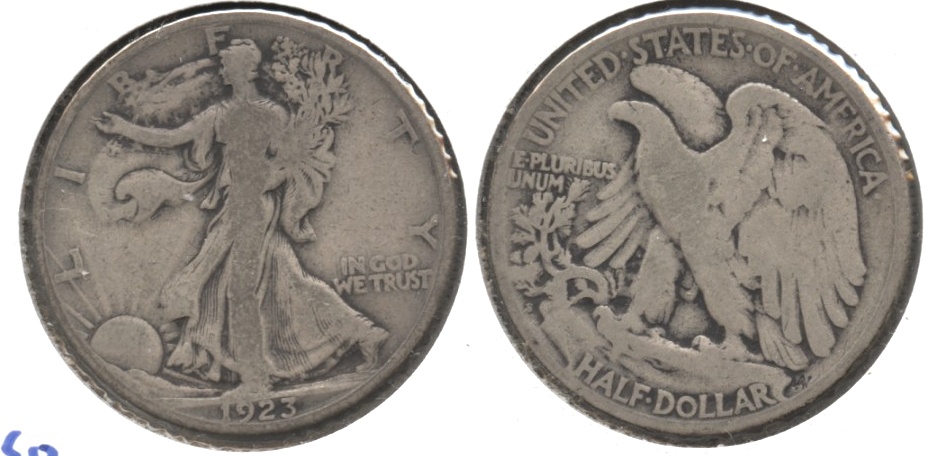 1923-S Walking Liberty Half Dollar VG-8 c