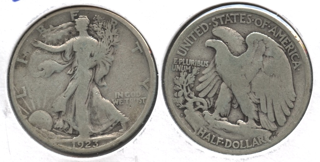1923-S Walking Liberty Half Dollar VG-8 #e