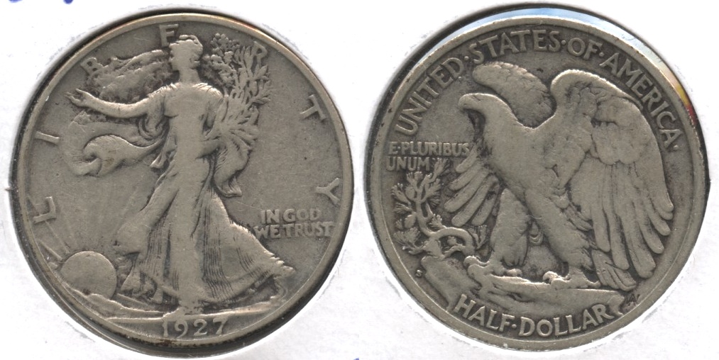 1927-S Walking Liberty Half Dollar Fine-12 #a