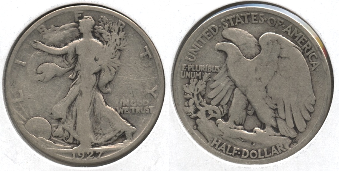 1927-S Walking Liberty Half Dollar Good-4 #aa