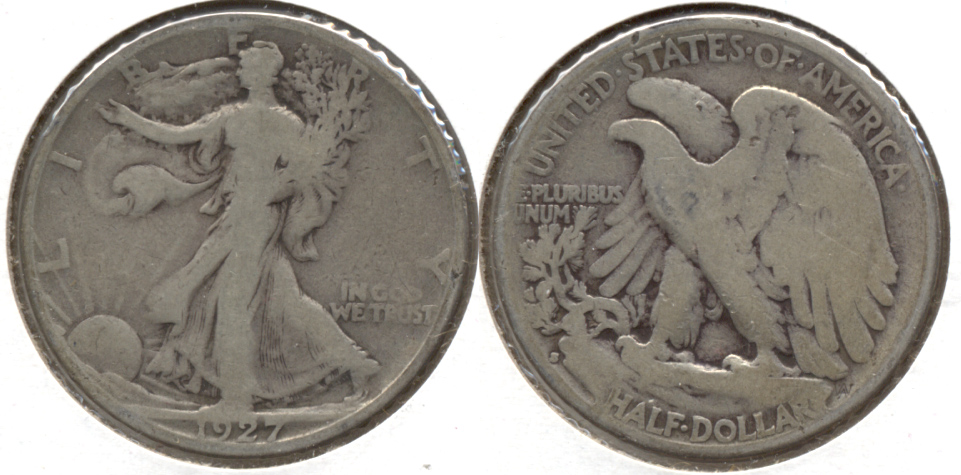 1927-S Walking Liberty Half Dollar Good-4 k