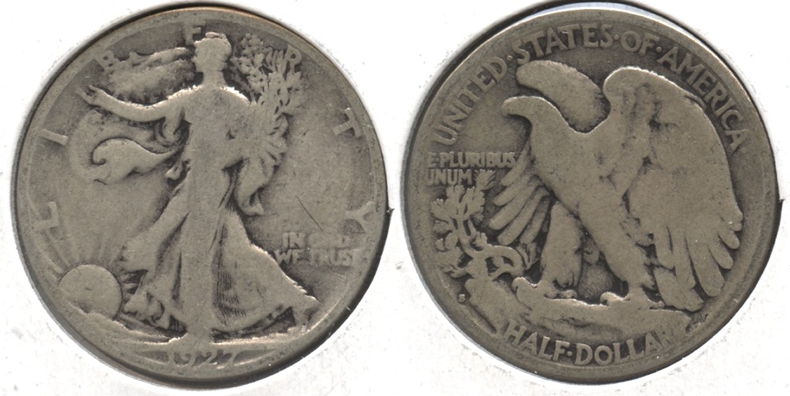 1927-S Walking Liberty Half Dollar Good-4 #u