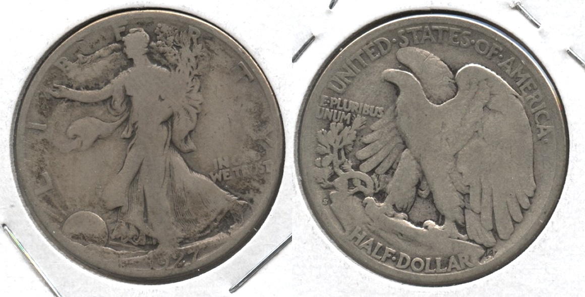 1927-S Walking Liberty Half Dollar Good-4 #v