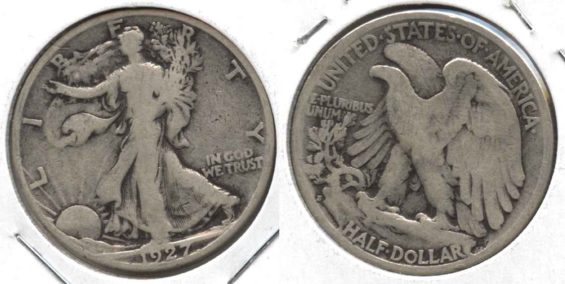 1927-S Walking Liberty Half Dollar Good-4 #y